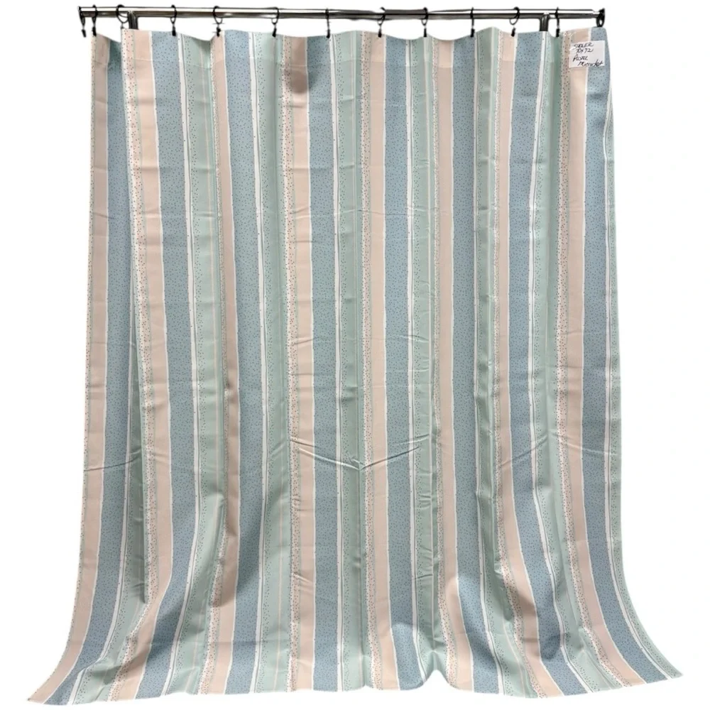 Wayfair Pastel Microdot Shower Curtain 70x72